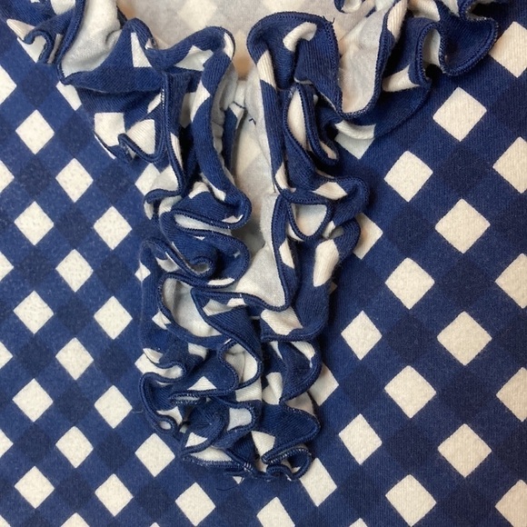 Kate Spade Lucille Diagonal Windowpane Gingham Check Ruffle Neck Shift Dress - Picture 3 of 10